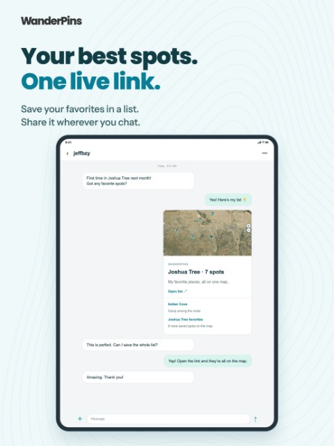 Your best spots. One live link.