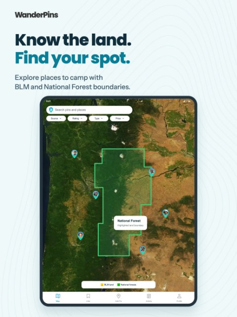 Know the land. Find your spot.