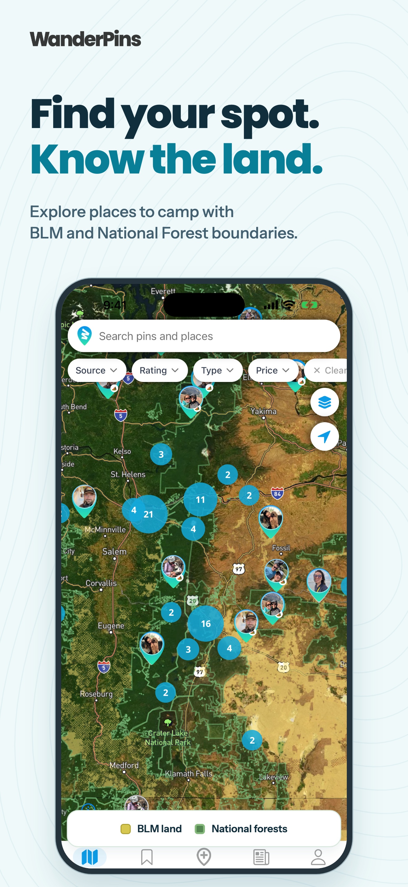 Find your spot. Know the land.