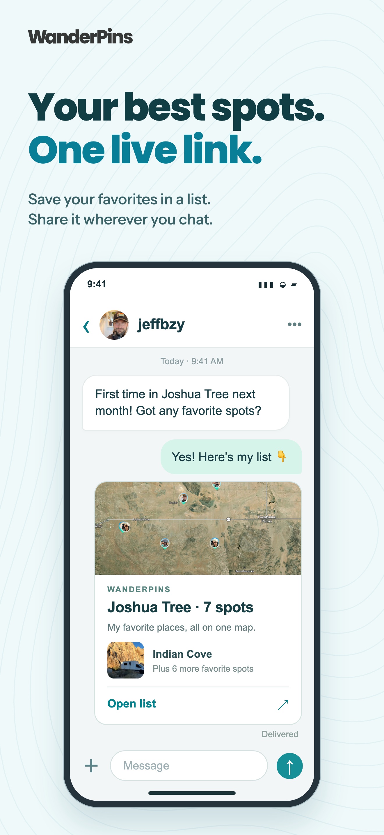 Your best spots. One live link.